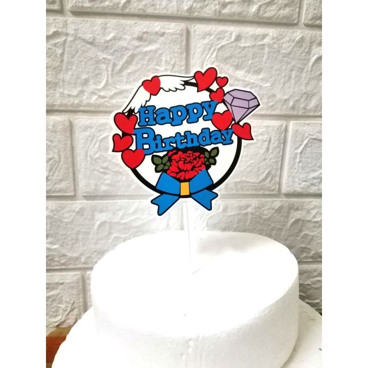 Bánh sinh nhật hình kim cương chúc mừng sinh nhật công ty Angel's Cake Chuyên nhận đặt bánh sinh nhật theo mẫu