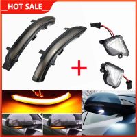 Rearview Mirror Repeater Dynamic Blinker For Skoda Octavia MK2 A5 SuperB B6 3T LED Turn Signal Light Under Mirror Puddle Light