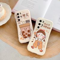 Tide brand ins style cute Milk tea Small waist little girl iphone case x mobile 7 soft shell phone 8p apple x 8 Glossy 7p xs max silicone xs 11 iphone xr female x max tide brand 11pro max new Huawei case 11 pro all-inclusive drop-resistant XR