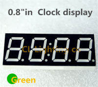 0.8นิ้ว7ส่วน4หลัก Super Green 0.8 "0.8in นาฬิกาเวลาจอแสดงผล LED แคโทดทั่วไป