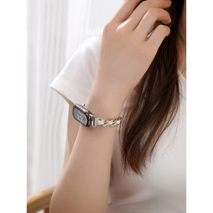 สำหรับ-xiaomi-mi-band-8-นาฬิกาข้อมือสร้อยข้อมือโลหะหนังสแตนเลส-miband-สำหรับ-miband-8-สายนาฬิกาสายรัดข้อมือ