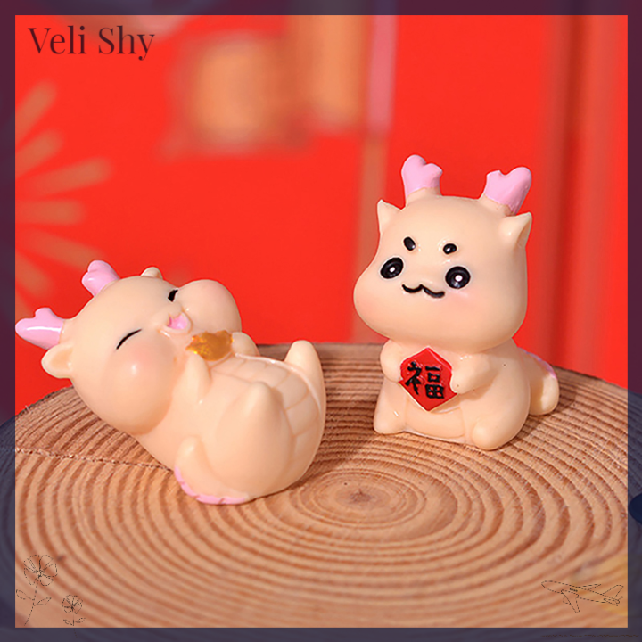 veli-shy-เครื่องมือวัฒนธรรม-1ชิ้นมังกรการ์ตูนน่ารักยางเรซิ่นทิวทัศน์ขนาดเล็กกระถางขนาดเล็กของตกแต่งสวน