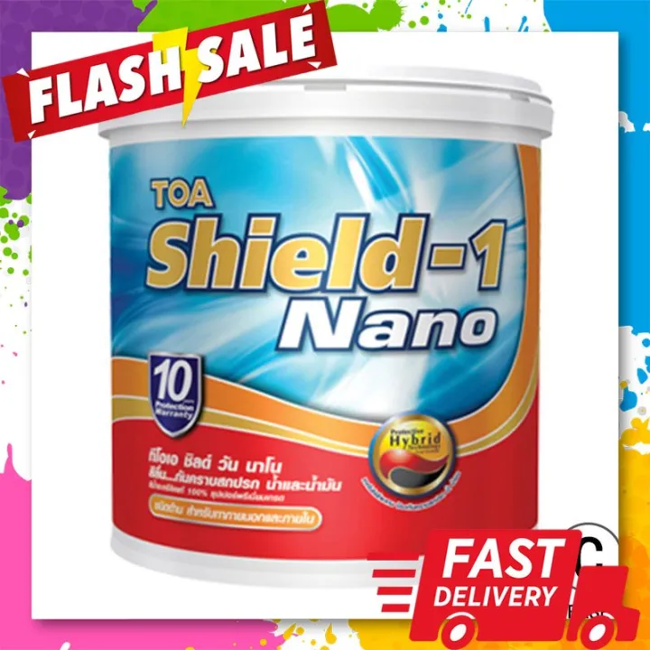 ((โปรเด็ด)) สีน้ำด้าน ภายนอก TOA รุ่น SHIELD-1 NANO ขนาด 1 แกลอน สีเบส ...