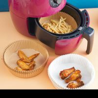【CW】 Air fryer special oil-absorbing paper baking barbecue food silicon oil round plate disposable liner