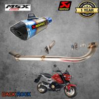 ท่อmsx125 ทุกรุ่น ท่อ honda ท่อakrapovic shorty รุ้ง ปากเคฟล่า msx125 ท่อแต่ง msx125 ทุกโฉม เสียง แน่น นุ่ม ทุ้ม ไม่แต่งในรอบสูง ระบายความร้อนได้ดี อัตราเร