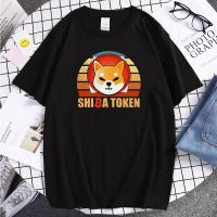 Tshirt Shiba Token Inu Dog Cartoon Printed T-Shirts Man Fashion Hip Hop Tee Shirt For Men Casual Comfortable Gym Clothing 2023 S-4XL-5XL-6XL