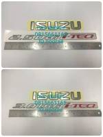 สติ๊กเกอร์ดั้งเดิม ติดฝาท้าย ISUZU DMAX ปี 2007 - 2008 คำว่า ISUZU 2.5 Ddi i-TEQ , ISUZU 3.0 Ddi i-TEQ แดง 1 ชุดมี 2 ชิ้น sticker ติดรถ แต่งรถ อีซูซุ