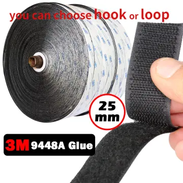25mm in Width Strong Self Adhesive Velcro Tape Heavy Duty Hook and Loop  Tape Fastener for Home Decor Car Decoration