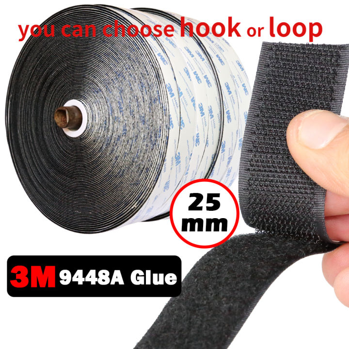 3M Velcro Tape Self Adhesive Glue Hook & Loop Tape Fastener