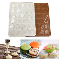 แผ่นรอง ซิลิโคน ทำ Macaron 30 ช่อง (คละสี)