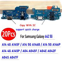 20 ชิ้นสําหรับ Samsung Galaxy A14 4G A145F 5G A146B A146P พอร์ตชาร์จ USB ปลั๊กเสียบปลั๊กแจ็คเชื่อมต่อชาร์จบอร์ด Flex Cable