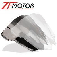 ™☂♂กระจกบังลม YZF600สำหรับยามาฮ่า R6 2008 2009 2010 2012 2013 2014 2015 2016 207สีขาวกระจกบังลมหน้าฟองน้ำสองชั้น R6 YZF 600 Yzf