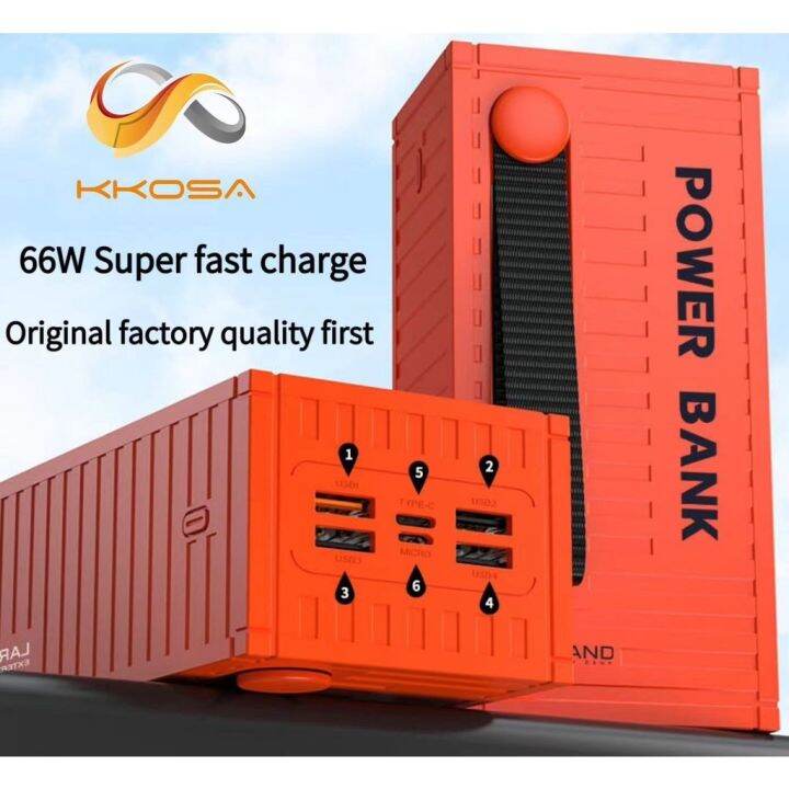 Hot KKOSA 66W NEW Powerbank Polymer Lithium Battery 50000mah 100000mAh ...