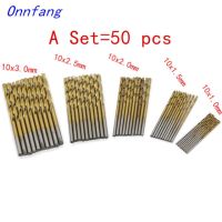 【✔In stock】 liuchuanliang 50/99ชิ้น Set Mata Bor ความเร็วสูง Hss สแตนเลสแบบมัลติสเปกไทเทเนียม Hss เคลือบดอกสว่านสำหรับเครื่องมือแท่นชาร์จแบตเตอรี่