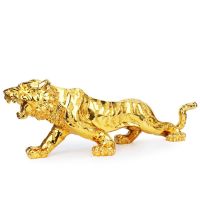 Resin Tiger Chinese Zodiac Tiger Home Decorations Natural Resin Making Birthday Gifts and Christmas Gifts Decoration