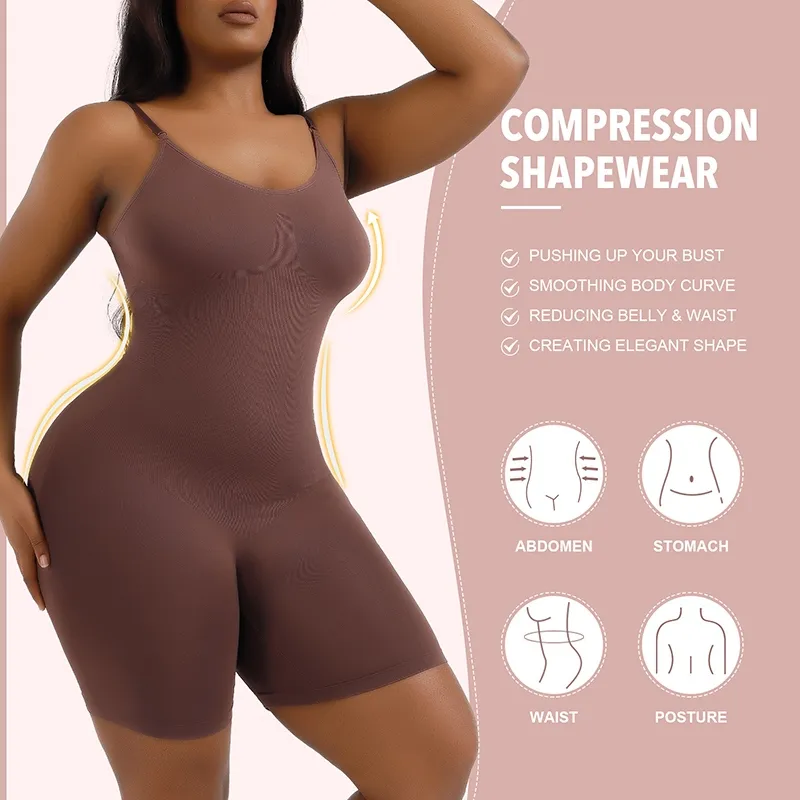 Fajas Colombianas Modeladora Seamless Bodyshaper Skims Bodysuits