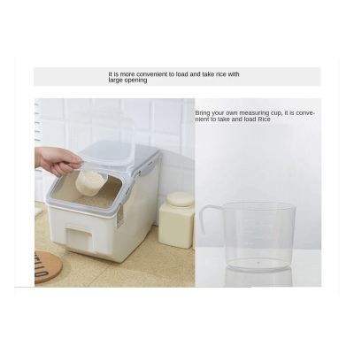 10Kg Rice Storage Box Pet Food Container Insect-Proof Moisture-Proof Storage Rice Container