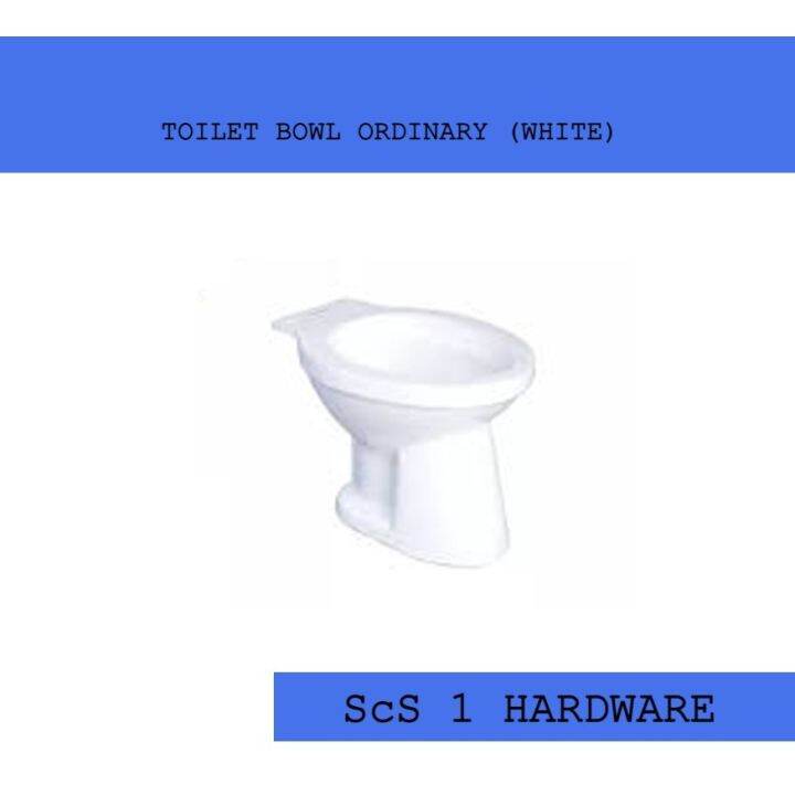 TOILET BOWL ORDINARY (WHITE) Lazada PH
