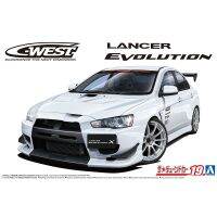 CZ4A AOSHIMA ของ Evo Lancer 1/24รุ่น C - West X 07 05897ของเล่นแบบชุดสะสมการประกอบที่ได้รับการฟื้นฟูสูง