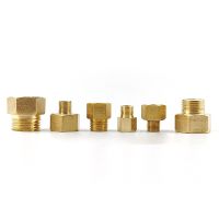 Brass Reducer Straight Connector 1/8 1/4 3/8 1/2 3/4 Male To Female Thread Hose BSP Copper Pipe Fitting For Garden Watering