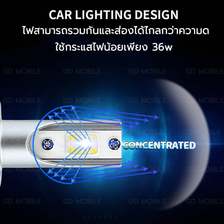 สินค้าดั้งเดิม-h4-ไฟหน้า-led-c6-ไฟหน้ารถยนต์-ไฟต่ำ-ไฟสูง-ไฟตัดหมอด-ไฟมอเตอร์ไซค์-c6-led-แสงสีขาว-h4-h7-h11-9006