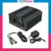 Phantom Power 48V เครื่องขยายสำหรับไมโครโฟน คอนเดนเซอร์ + สาย XLR