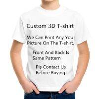 Accept Customer Any Design Anime/Photo/Star/Singer...Pattern DIY T-shirt Boys Girls Kids Children 3d Printed Sublimation T shirt