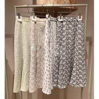 【CC】 Kuzuwata High-waisted Printed Skirt Temperament Fashion Mujer Faldas 2023 Elastic Jupe