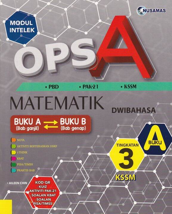 Modul Intelek OPS A Matematik Dwibahasa (Buku A) Tingkatan 3 KSSM | Lazada