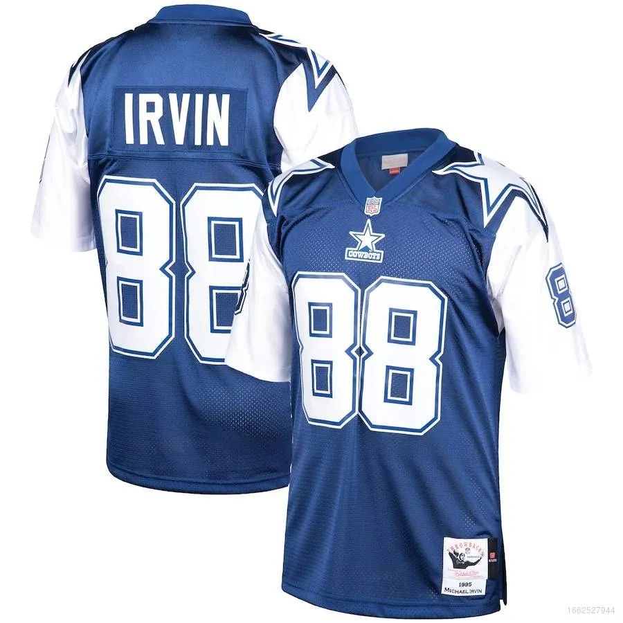 Hot Dallas Cowboys NFL Football Jersey Irvin Aikman Tshirt Top Jersey Retro  Sport Tee Unisex Plus Size a