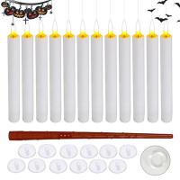 Remote Floating Candle 12Pcs Halloween Flameless Remote Control Candles Magical Atmosphere Decoration Tool for Movie Theme Parties Halloween Parties and Weddings handsome