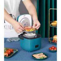 หม้อหุงข้าวไฟฟ้า หม้อหุงข้าว 1.2 ลิตร + ซึ้งนึ่ง Smart Mini Rice Cooker (PO72)