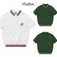 2033เกาหลีฤดูร้อนสไตล์ใหม่ MALBON กอล์ฟผู้ชายแขนสั้นเสื้อโปโลเสื้อยืดเสื้อถักเสื้อกีฬากลางแจ้ง sport sleeve#880511#