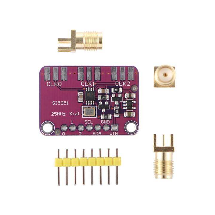 HUIHANG Electronics 8KHz-160MHz Si5351 I2C Clock DC 3V-5V Board Module ...