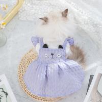 [COD] and summer cat princess blue kitten thin section breathable two-legged dress puppy dog ​​pet clothes