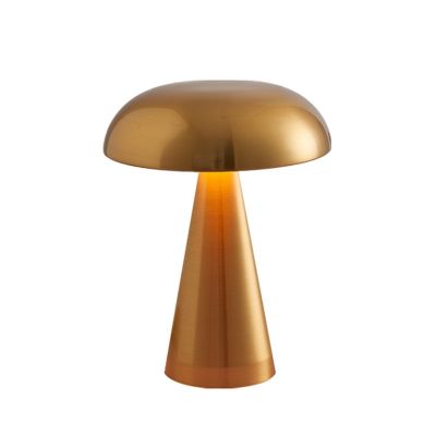 1Set Mushroom Lamp Hotel Cafe Outdoor Decorative Bedside USB Charging Night Lamp Bronze