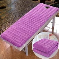 【LZ】cxkfja Beauty Salon Bed Cushion Mattress Thicken Velvet Warm Anti Slip Beauty Room Bed Mat Massage Bed Pad With Hole