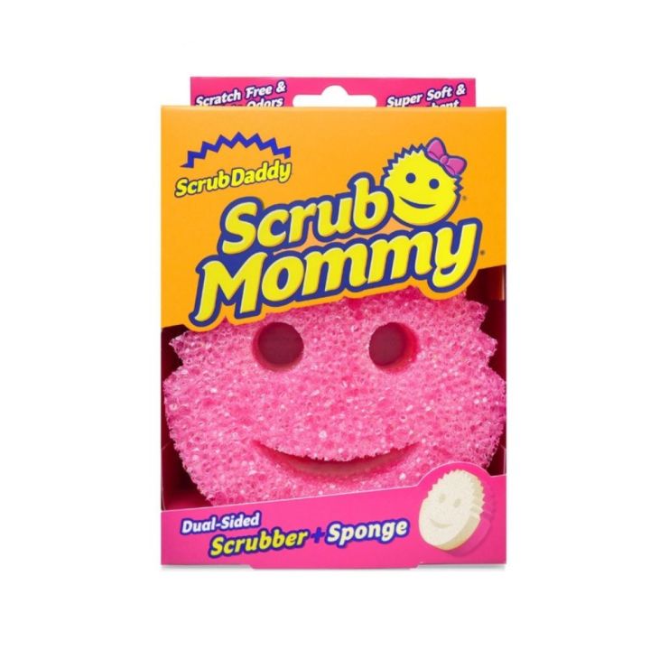 Scrub Mommy Dual Sided Scrubber + Pink Sponge | Lazada PH