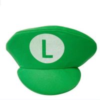 Luigi Bros หมวกอุปกรณ์ประกอบการ Cosplay สำหรับเด็ก,หมวกสาวเด็กหญิงเบสบอลผ้าหมวกโดมจากผ้าอุปกรณ์คอสเพลย์อนิเมะซูเปอร์มาริโอ