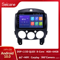 Seicane 9นิ้วAndroid 10.0วิทยุGPS Navigatioสำหรับ2007 2008 2009 2010 2011 2012 2013 2014มาสด้า2/Jinxiang/DE/รุ่นที่สามที่มีUSBบลูทูธWIFI