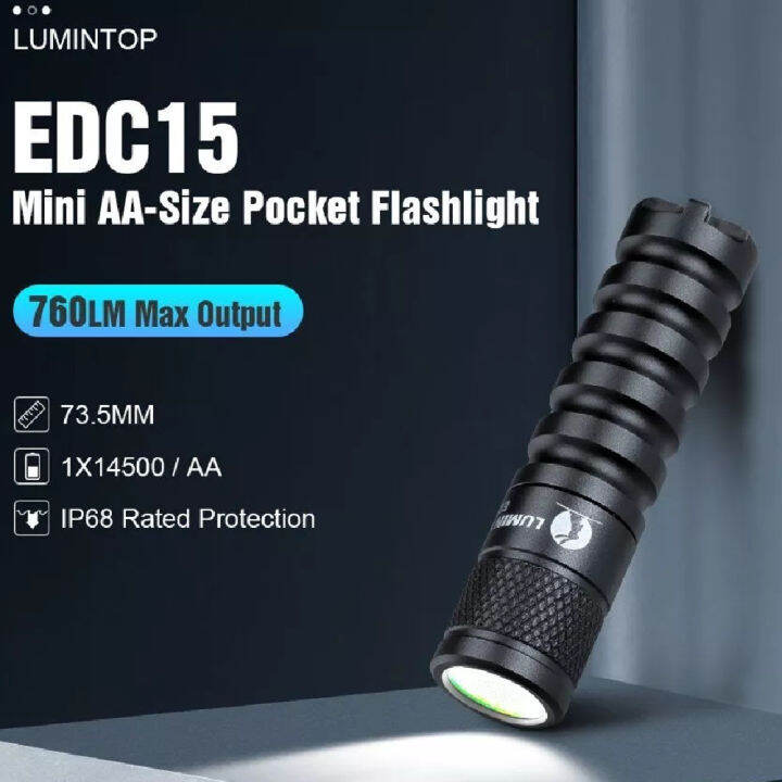 Lumintop EDC15 760 Lumen EDC Outlook LED Keychain Flashlights IP68 Waterproof High Powerful