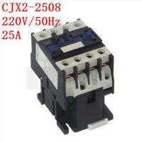 คอนแทค AC Cjx2-2508 220V 25A สองเปิดตามปกติและปกติสองหน้าสัมผัสหลักปิด