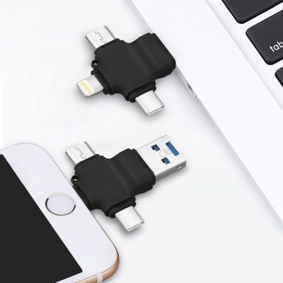 Multi In 1 TF Card Micro SD Card Reader For Apple Type C OTG Mobile Phone Card Reader For Android Lightning Type-C Port