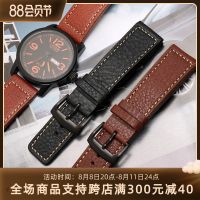 Genuine Leather Watch Band Suitable for Citizen Orange Kinetic Energy BM8475-26EB 22mm