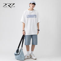 2Rz Mens Short Sleeve Cotton T-Shirt Mens And Womens Same Hong Kong Style Loose Couples American Foam Letter Printed Fashion Brand