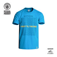 เสื้อคอกลมคอตตอน Manchester City รุ่น MCFC-MT041 สีฟ้า