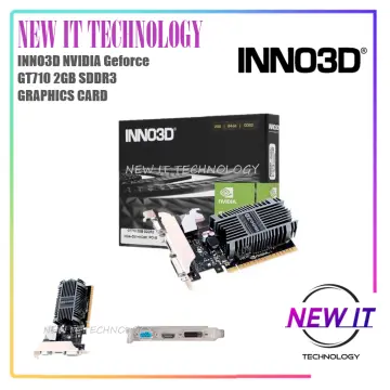 Placa de Vídeo Inno3D GT 710, 2GB, DDR3, 64bit, N710-1SDV-E3BX