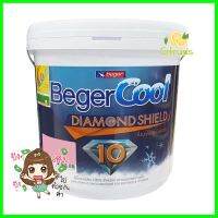 สีน้ำทาภายนอก BEGER Cool DiamondShield 10 BASE C กึ่งเงา 2.5 แกลลอนWATER-BASED EXTERIOR PAINT BEGER COOL DIAMONDSHIELD 10 BASE C SEMI-GLOSS 2.5GAL **สินค้าแนะนำ**