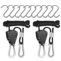 1/8 Inch Adjustable Heavy Duty Rope Hanger for Grow Light Kit Hanging Ratchet Canoe Bow Stern Tie Down