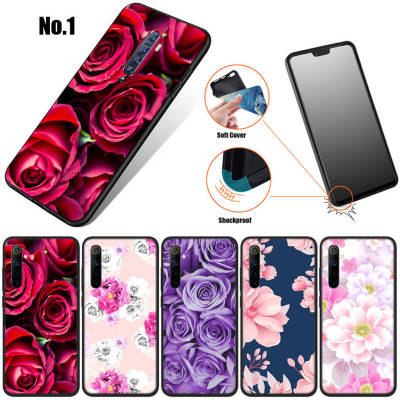 37GNN Flower Pink Peonies Art อ่อนนุ่ม High Quality ซิลิโคน TPU Phone เคสโทรศัพท์ ปก หรับ Realme XT X2 A5 2 3 5 5S 5i 6 6i 7 7i 8 8S 8i 9 9i Pro Plus X Lite